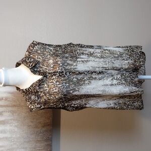 Chico's Animal Print Button Down Top